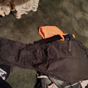 Black Pants with Orange Accent sz 42